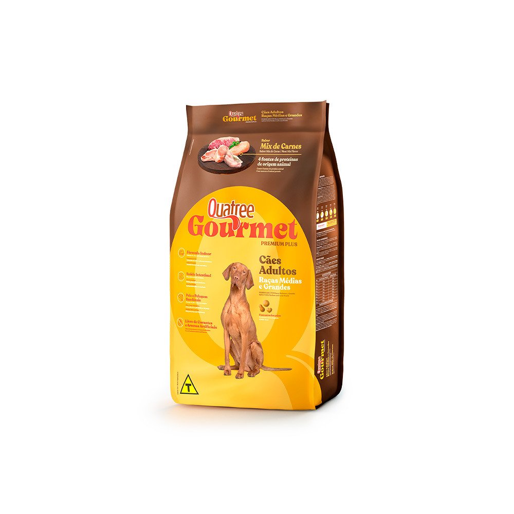 QUATREE GOURMET ADULTOS RMG SEM CORANTES 15KG