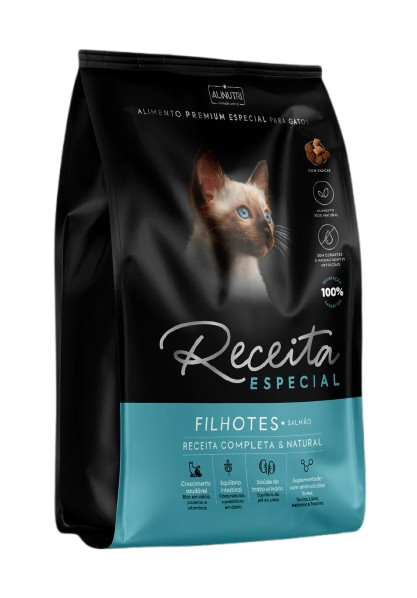 RECEITA ESPECIAL GATOS FILHOTE SALMAO 10,1KG