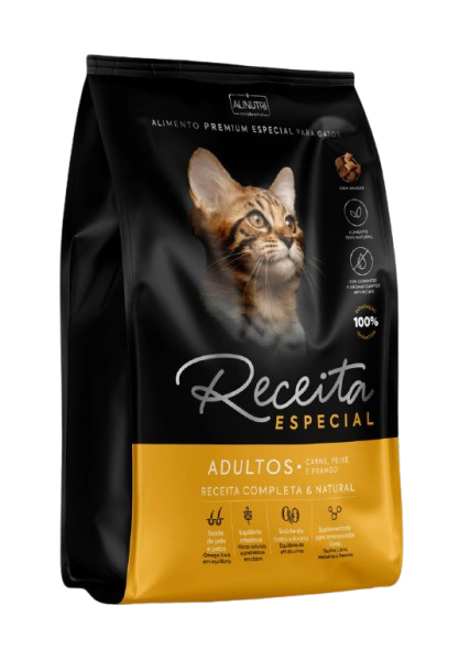 RECEITA ESPECIAL GATOS AD CARNE/PEIXE/FRANGO 10,1KG