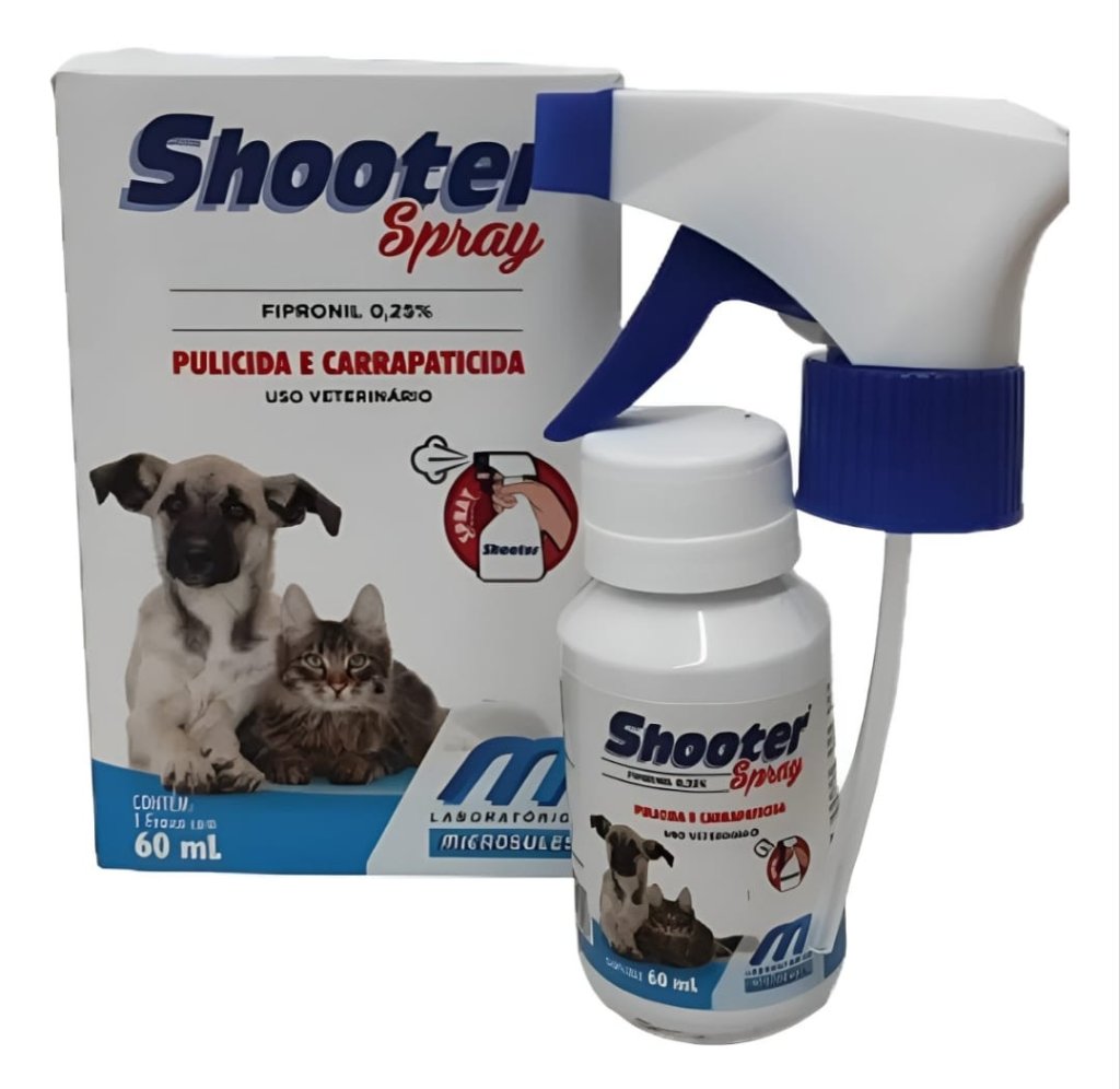 SHOOTER SPRAY FIPRONIL PULGA E CARAPATO 60ML