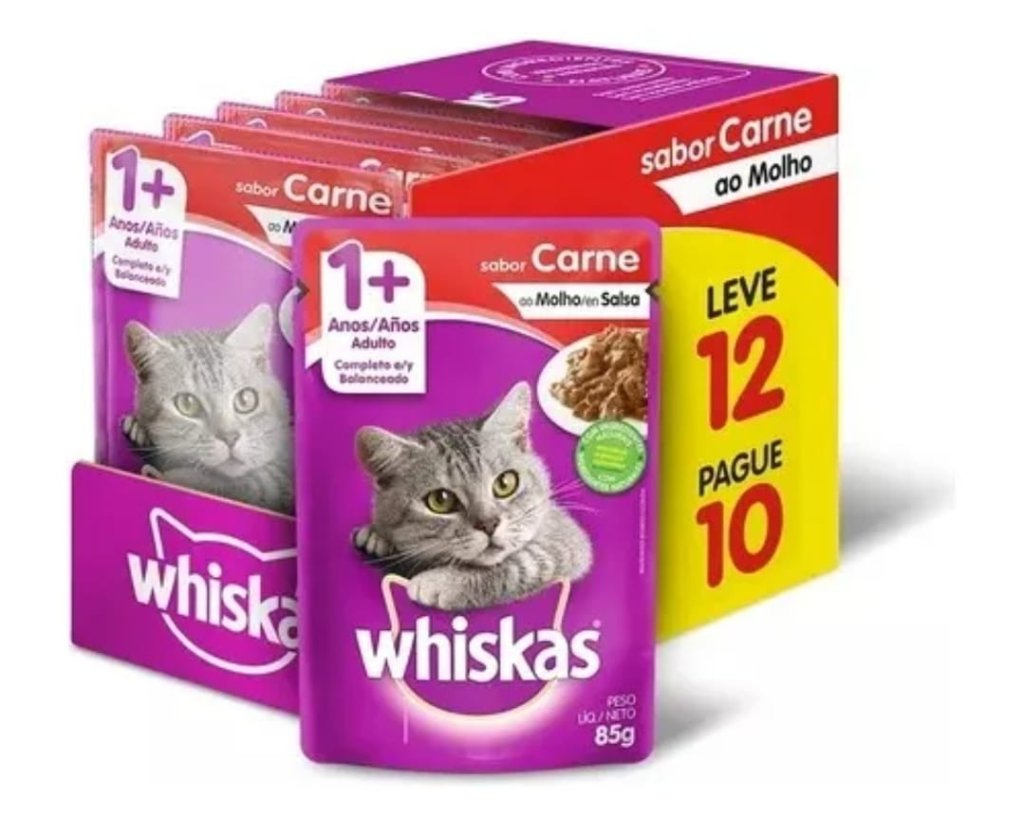 WHISKAS SACHE CARNE CX12