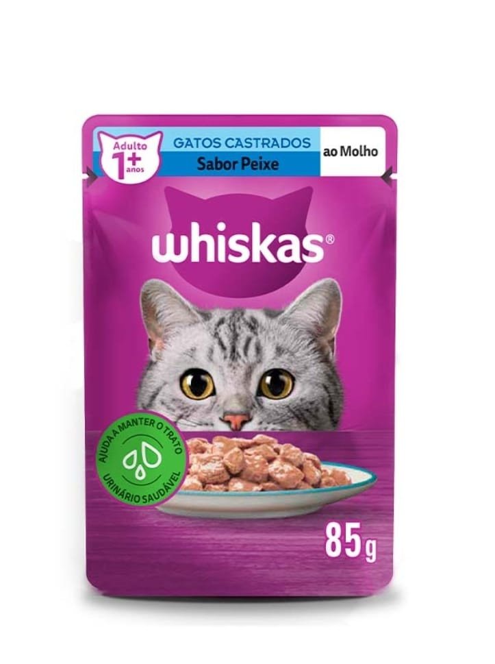 WHISKAS SACHE CASTRADO PEIXE