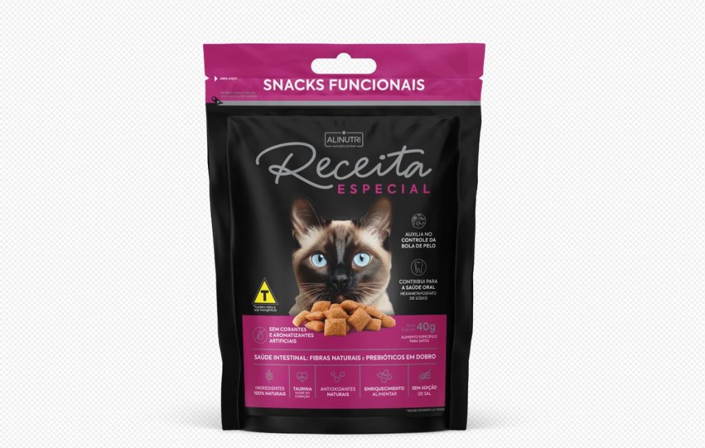 SNACKS FUNCIONAIS RECEITA ESPECIAL GATOS