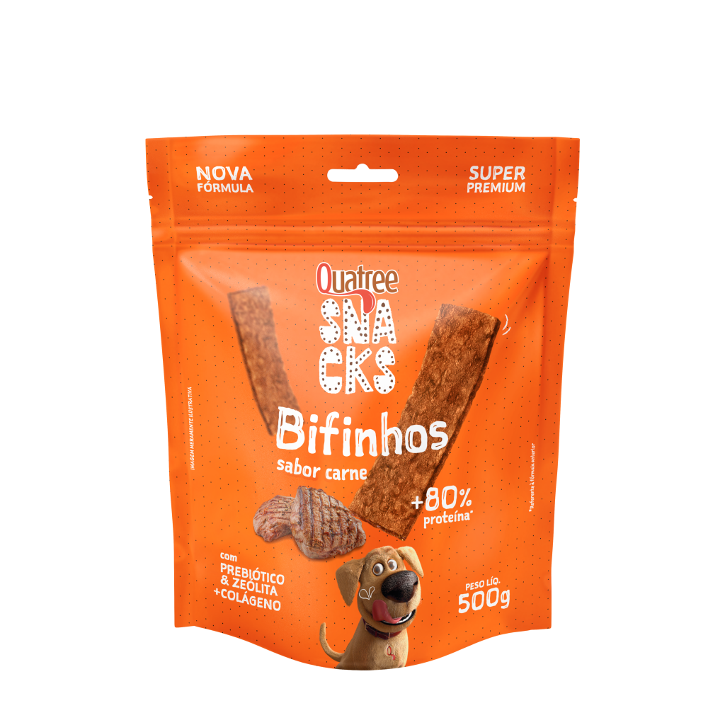 QUATREE SNACKS BIFINHOS SABOR CARNE 500G