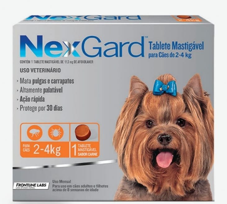 NEXGARD 1 TABLETE MASTIG 02-04 KG (UNIDADE)