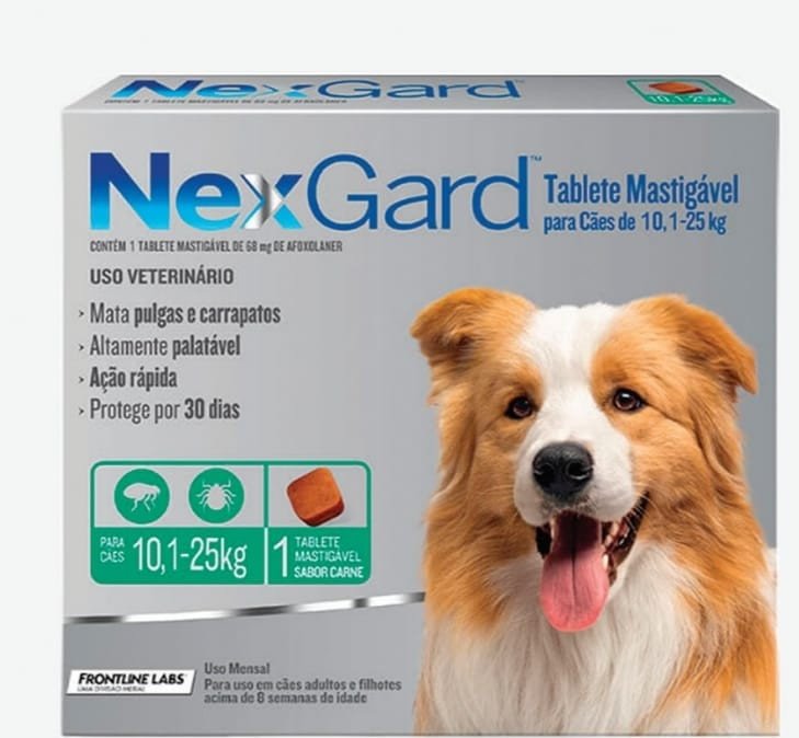 NEXGARD 1 TABLETE MASTIG 10-25 KG (UNIDADE)