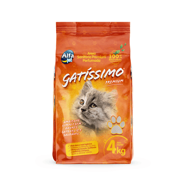 AREIA GATISSIMO PERFUMADA 4KG