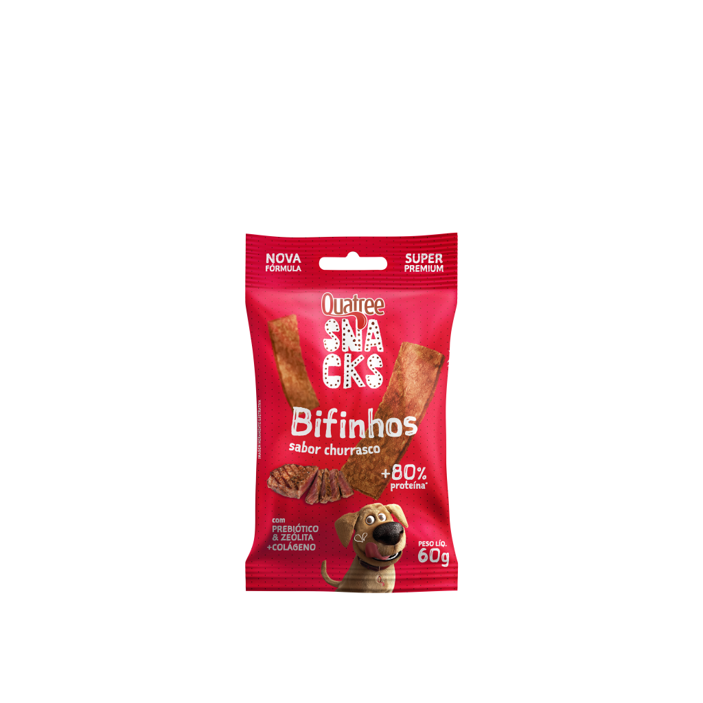 QUATREE SNACKS BIFINHOS SABOR CHURRASCO 60G