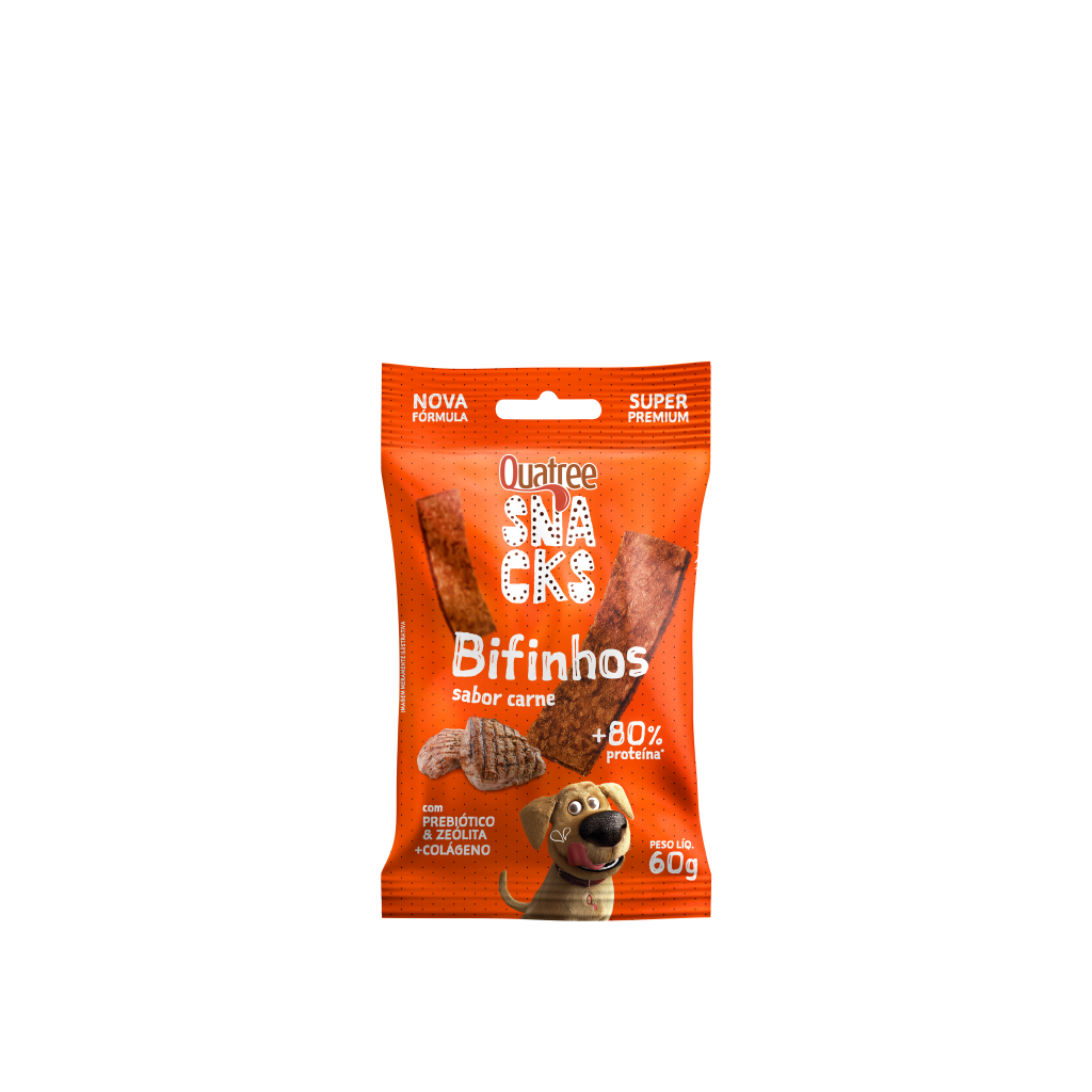 QUATREE SNACKS BIFINHOS SABOR CARNE 60G