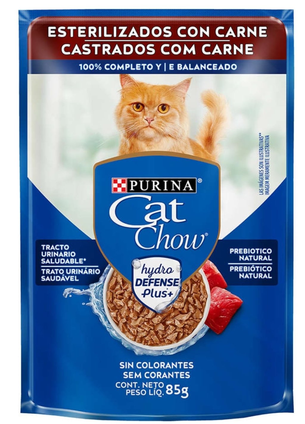 CAT CHOW SACHE CASTRADO CARNE