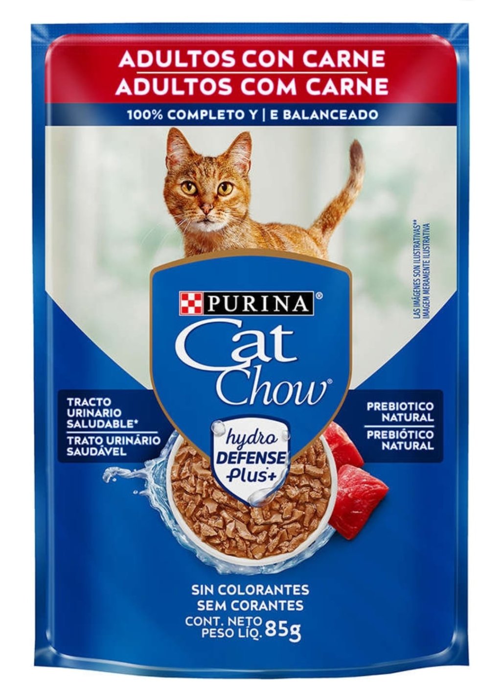 CAT CHOW SACHE ADULTO CARNE