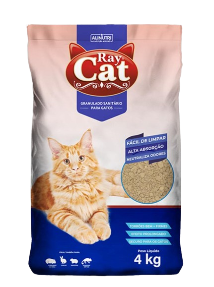 FARDO DE AREIA RAY CAT 4KG COM 5 PACOTES