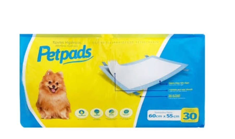 TAPETE HIGIENICO 55X60 COM 30 UNIDADES
