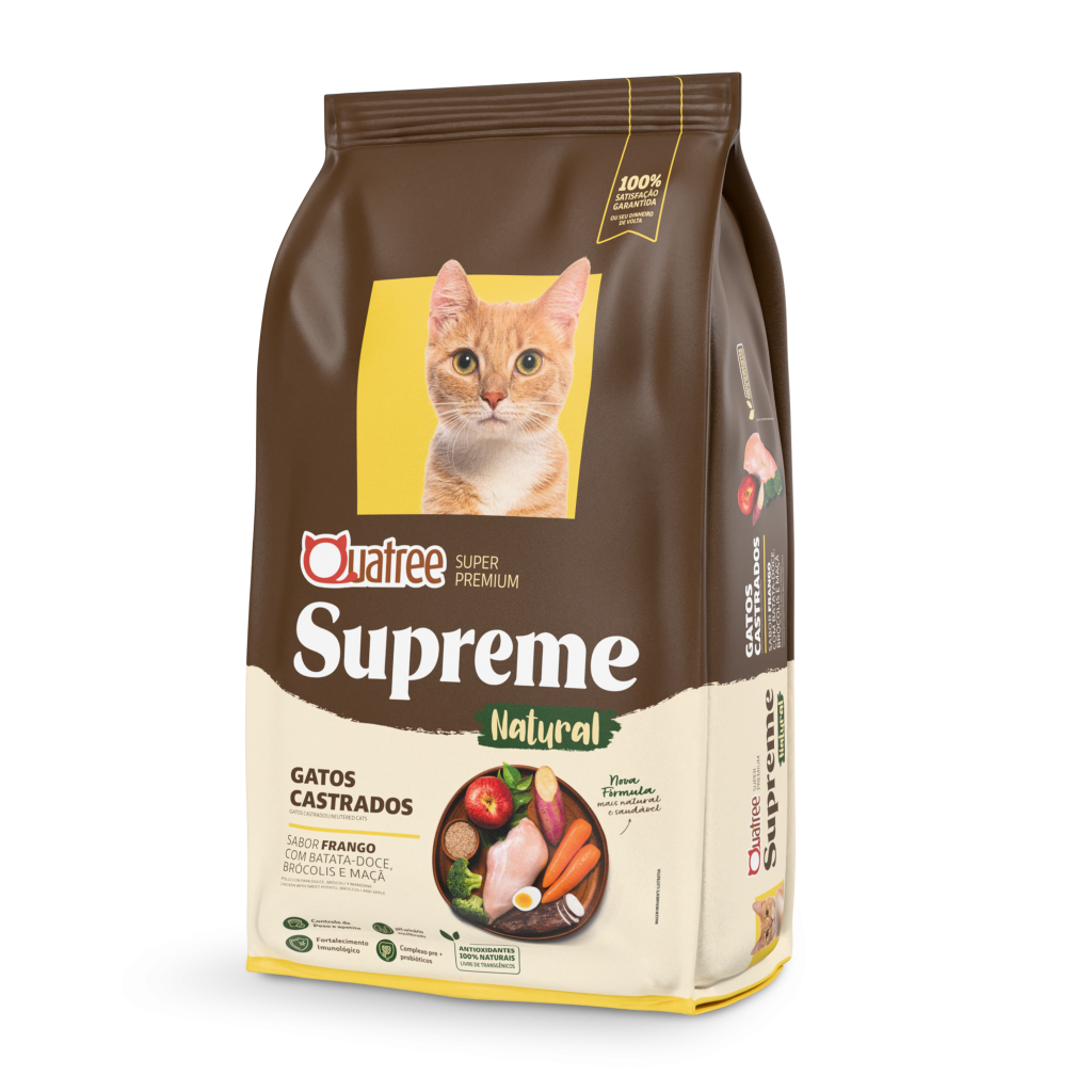 QUATREE SUPREME GATOS CASTRADOS FRANGO 10KG