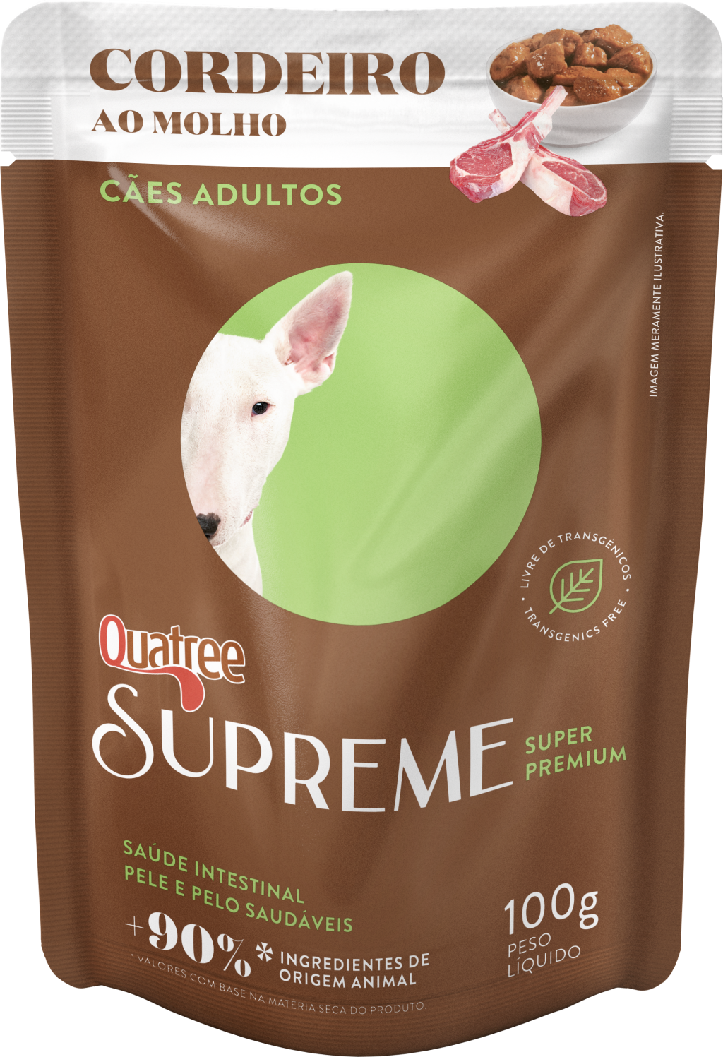 SACHE CÃO QUATREE SUPREME CORDEIRO 100G