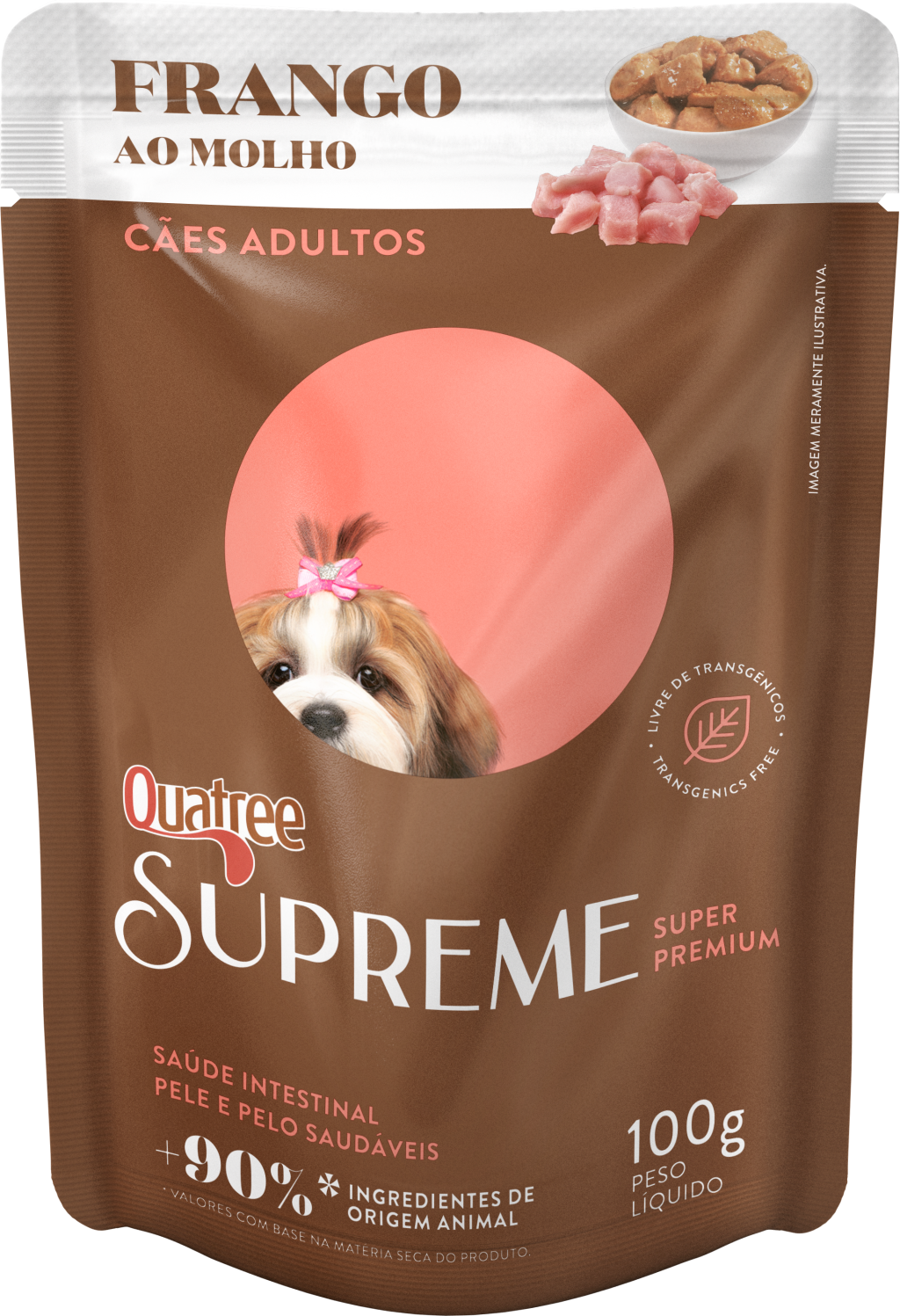 SACHE CÃO QUATREE SUPREME FRANGO 100G