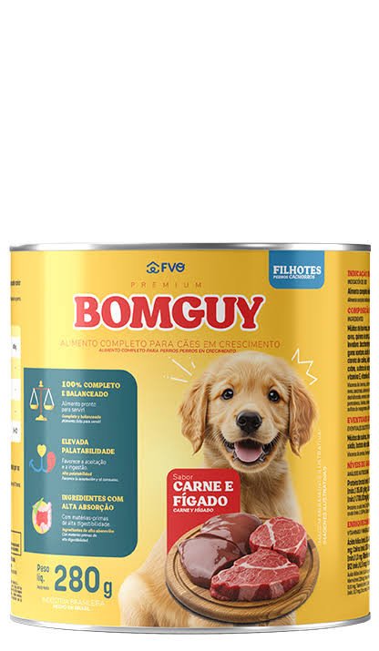 BOMGUY FILHOTES CARNE E FÍGADO 280G