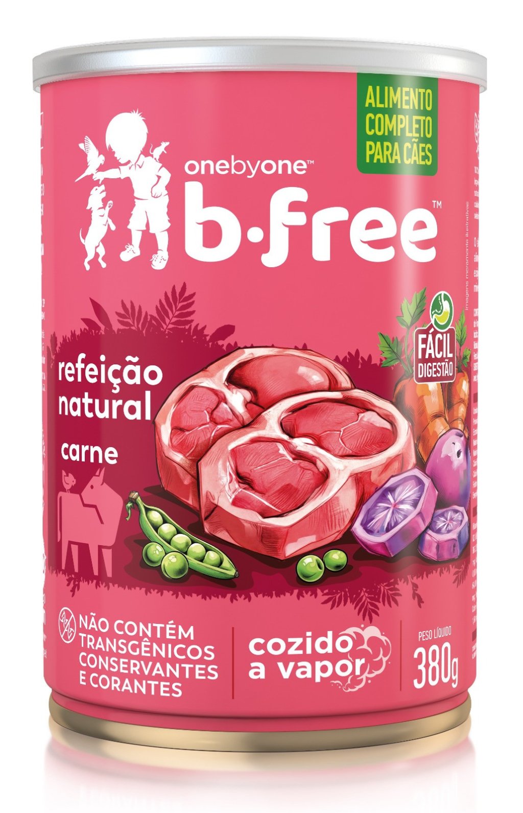 B.FREE REFEIÇÃO NATURAL-CARNE 380G