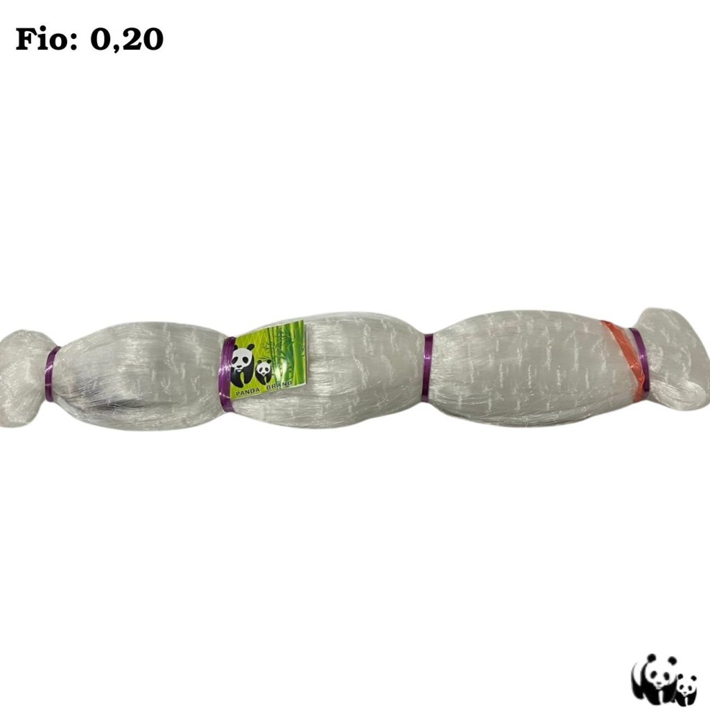 REDE DE PESCA PANDA MONOFILAMENTO 100 METROS FIO: 0.20