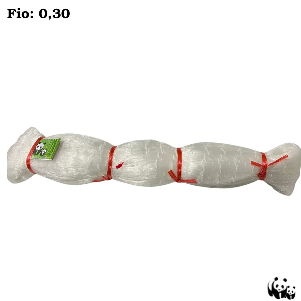 REDE DE PESCA PANDA MONOFILAMENTO 100 METROS FIO: 0.30