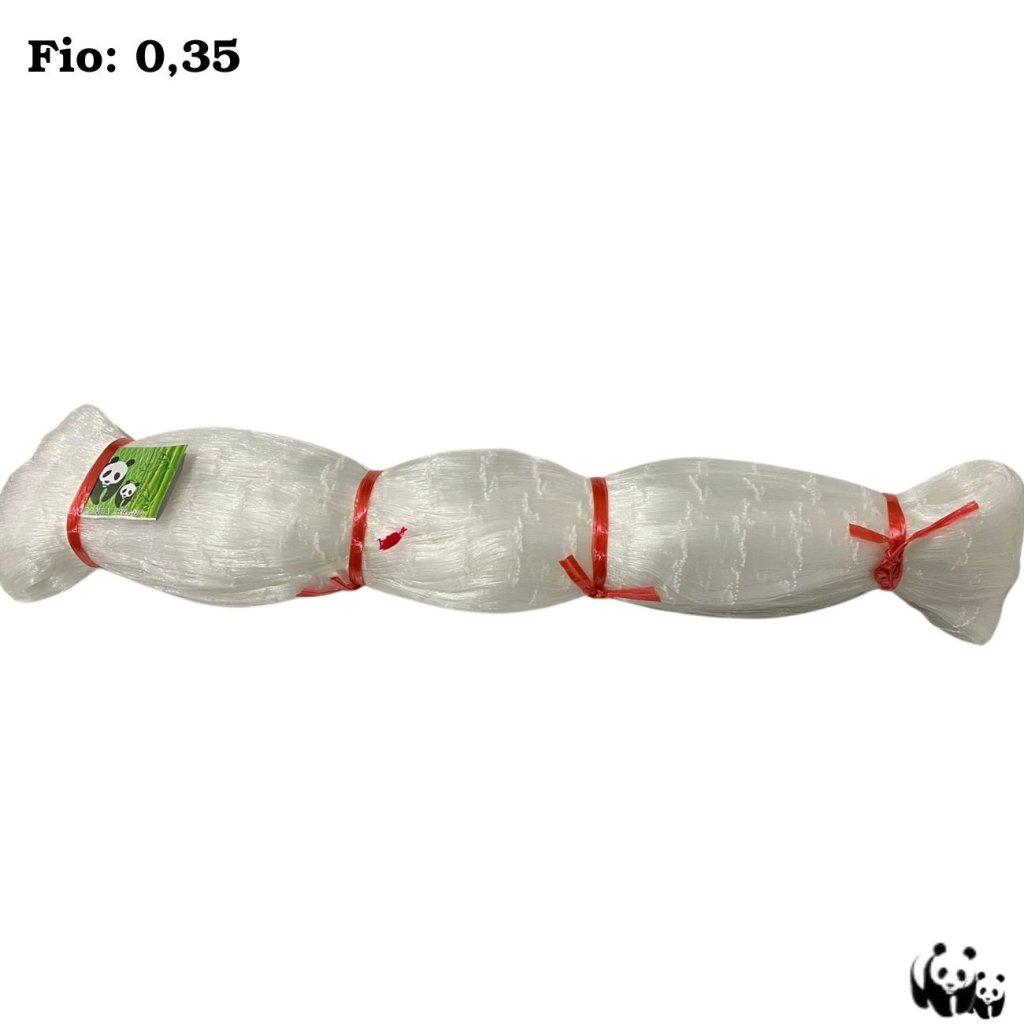 REDE DE PESCA PANDA MONOFILAMENTO 100 METROS FIO: 0.35