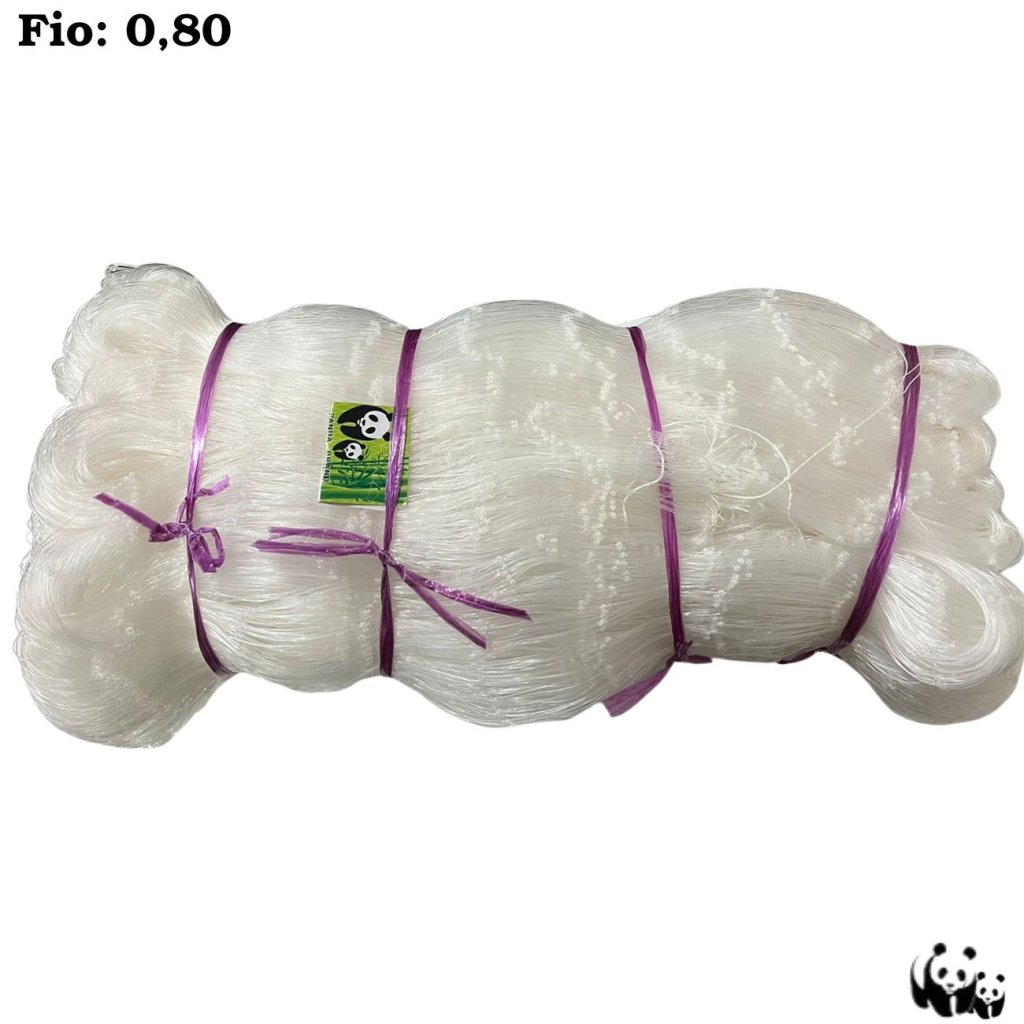REDE DE PESCA PANDA MONOFILAMENTO 100 METROS FIO: 0.80