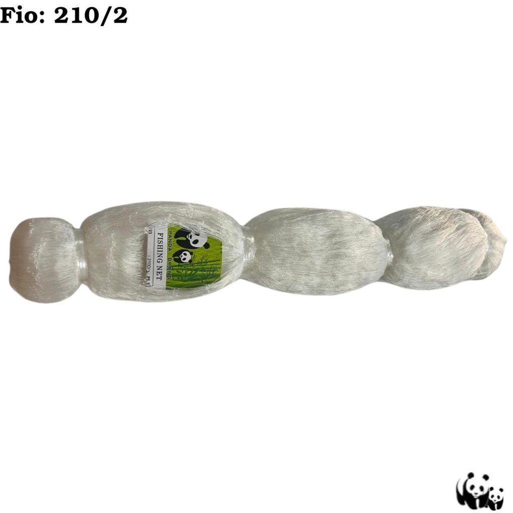 REDE DE PESCA PANDA MULTIFILAMENTO 100 METROS FIO: 210/2