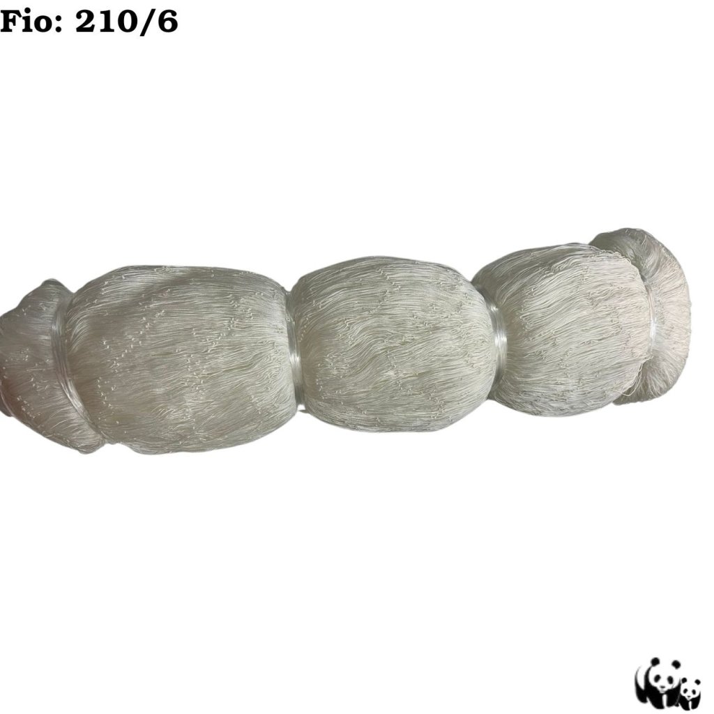 REDE DE PESCA PANDA MULTIFILAMENTO 100 METROS FIO: 210/6