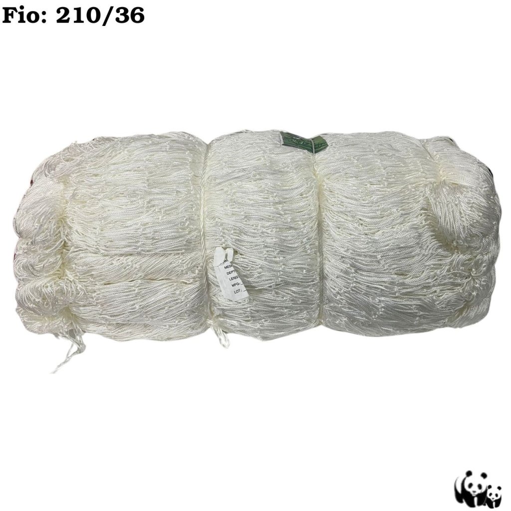 REDE DE PESCA PANDA MULTIFILAMENTO 100 METROS FIO: 210/36