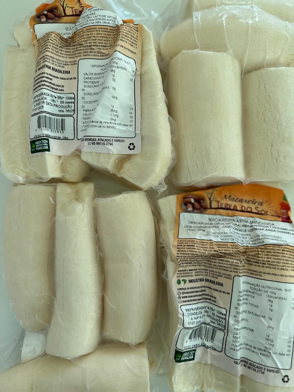 Macaxeira Descascada (500g)