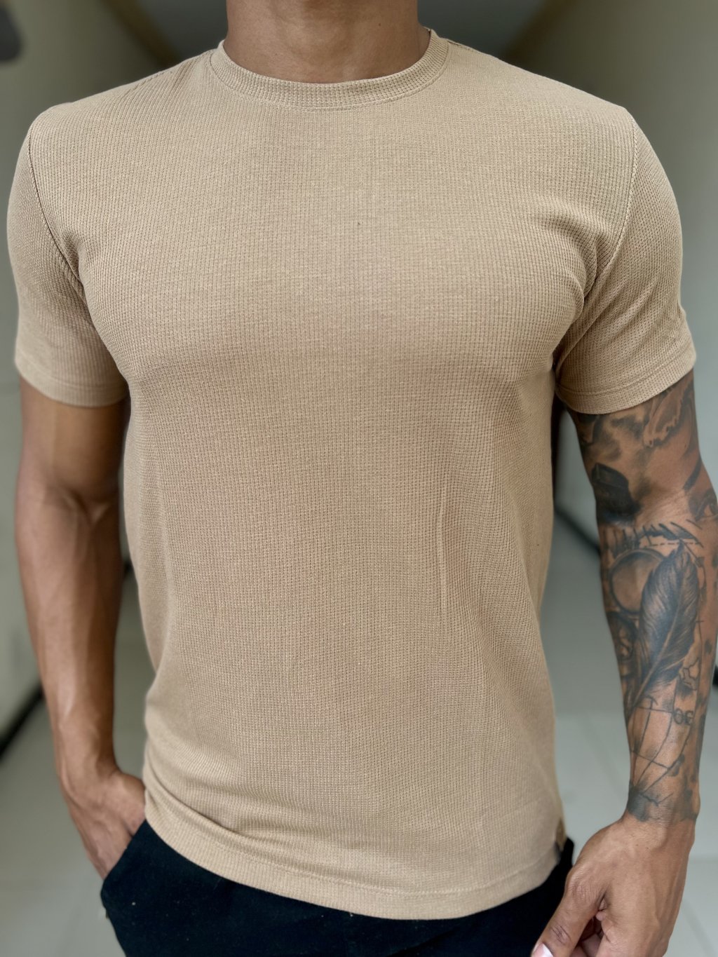 Camisa canelada 