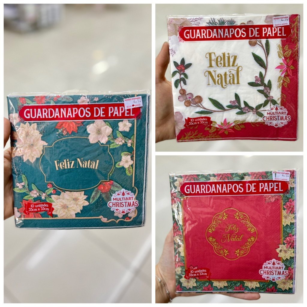 Guardanapo de papel Natal 