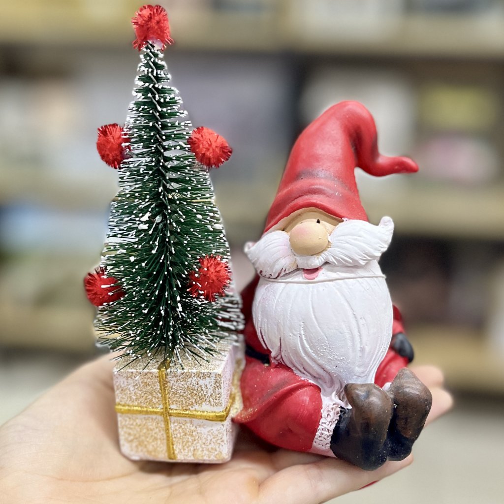 Enfeite Noel com mini Pinheiro 