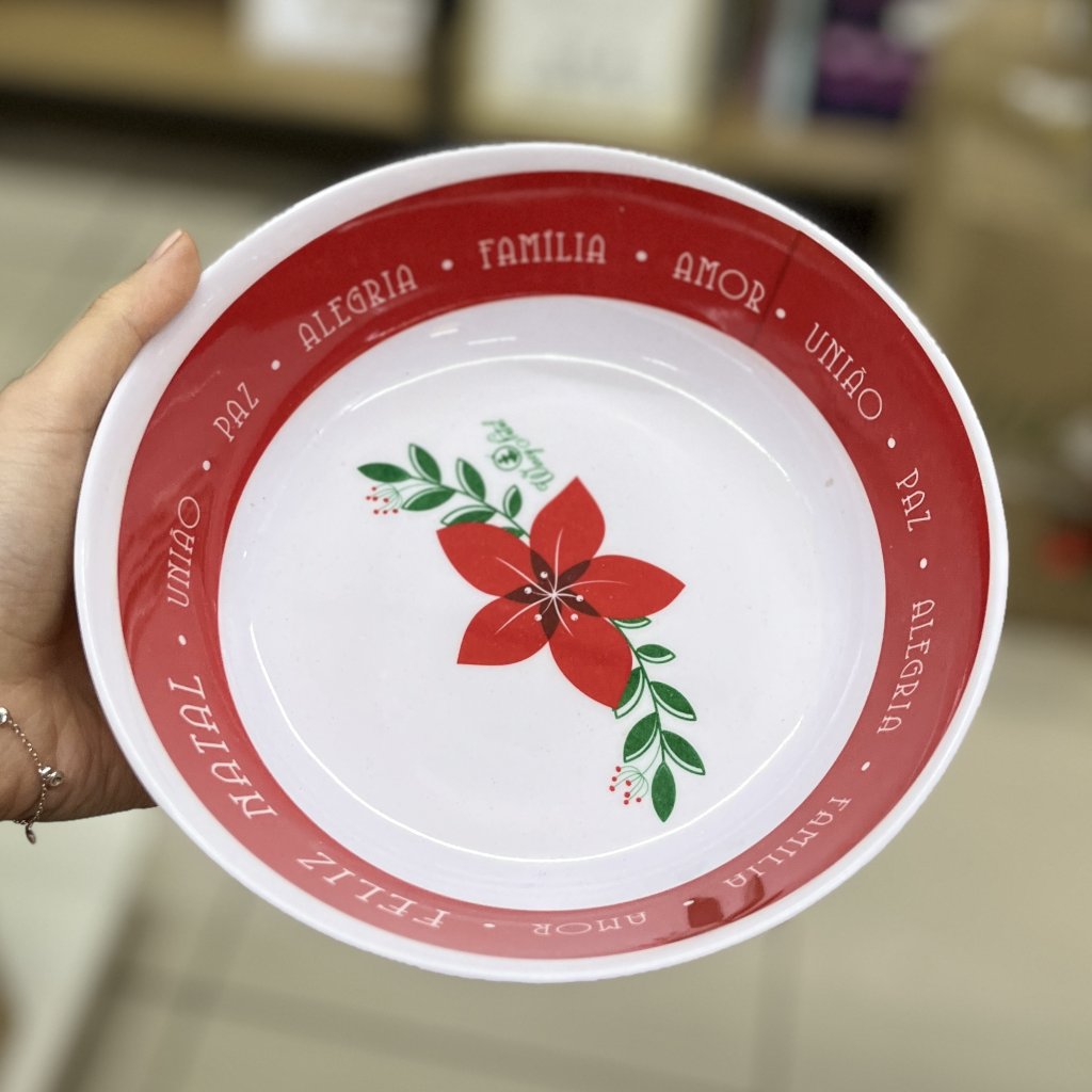 Prato fundo Natal Wishes 