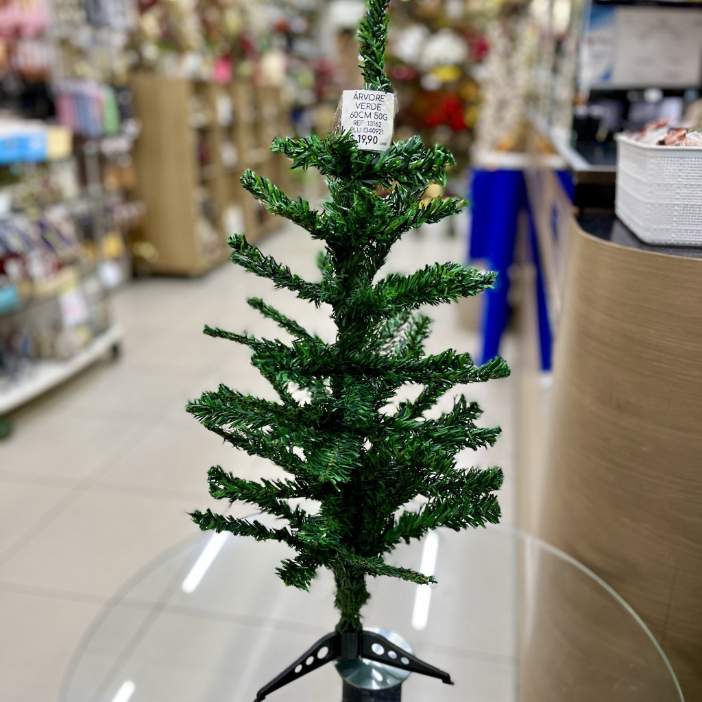 Árvore Natal verde 60CM 59 galhos 