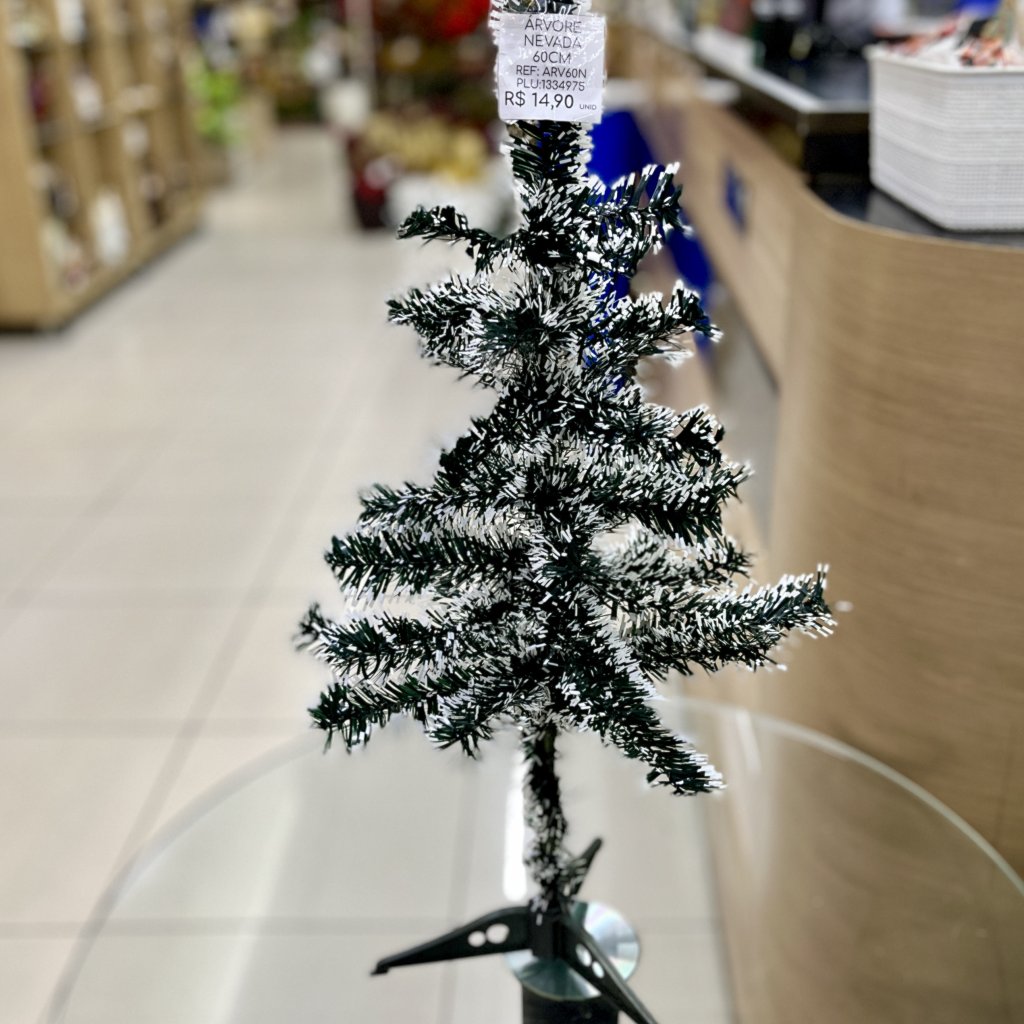 Árvore de Natal nevada 60CM 40 galhos 