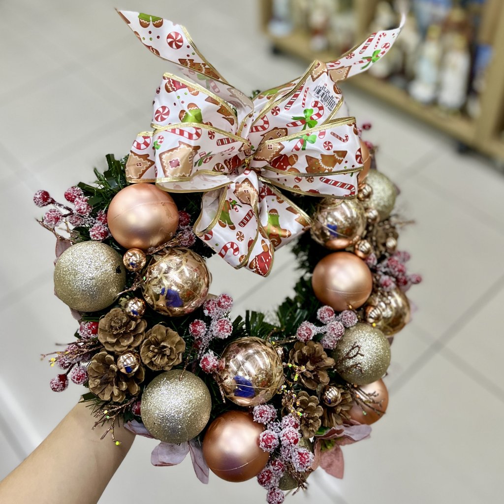 Guirlanda decorada criação Rogério Novidades 35CM 