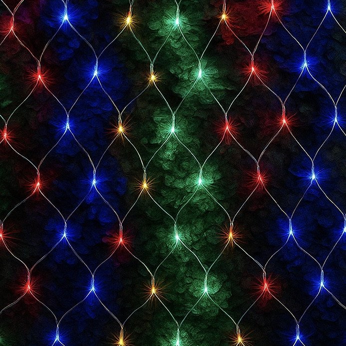Rede de 200 Leds colorido • 8 funções  