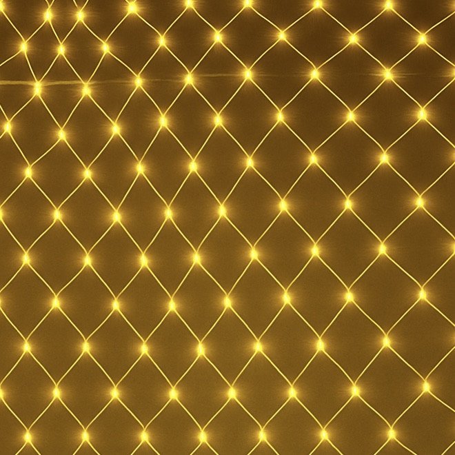 Rede de Led branco quente - 8 funções 