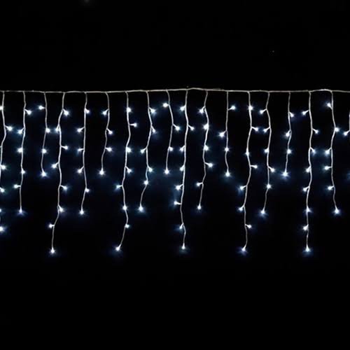 Cascata de LED Branco Frio 