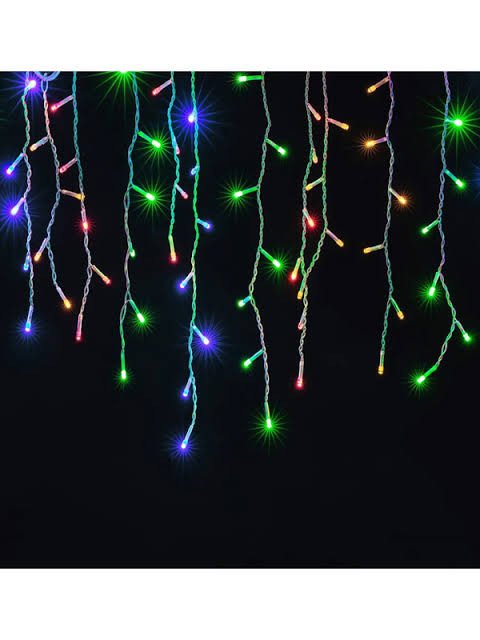 Cascata de LED colorido 