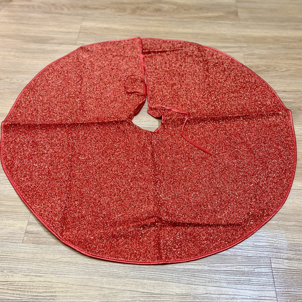 Saia para árvore de Natal 90cm - Vermelha 