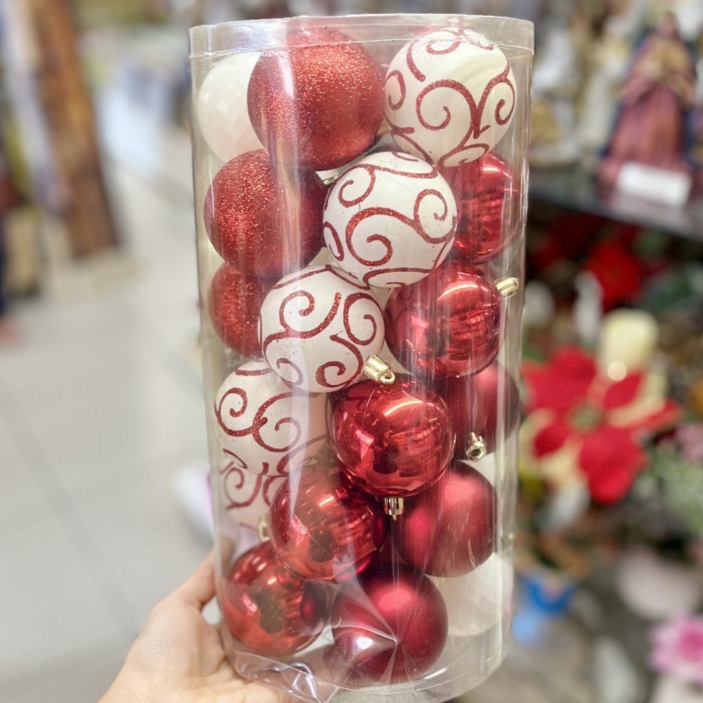Conjunto 30 bolas variadas de 6cm 