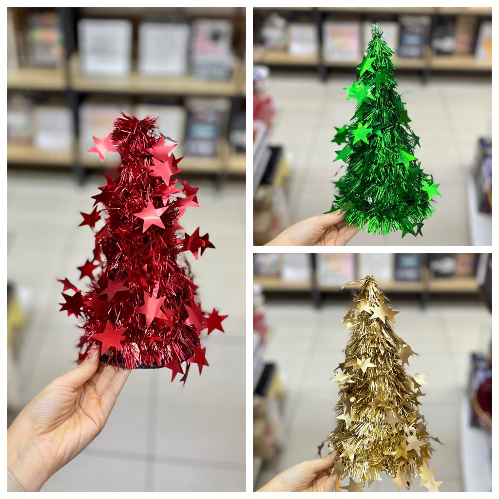 Mini árvore de Natal de festão 