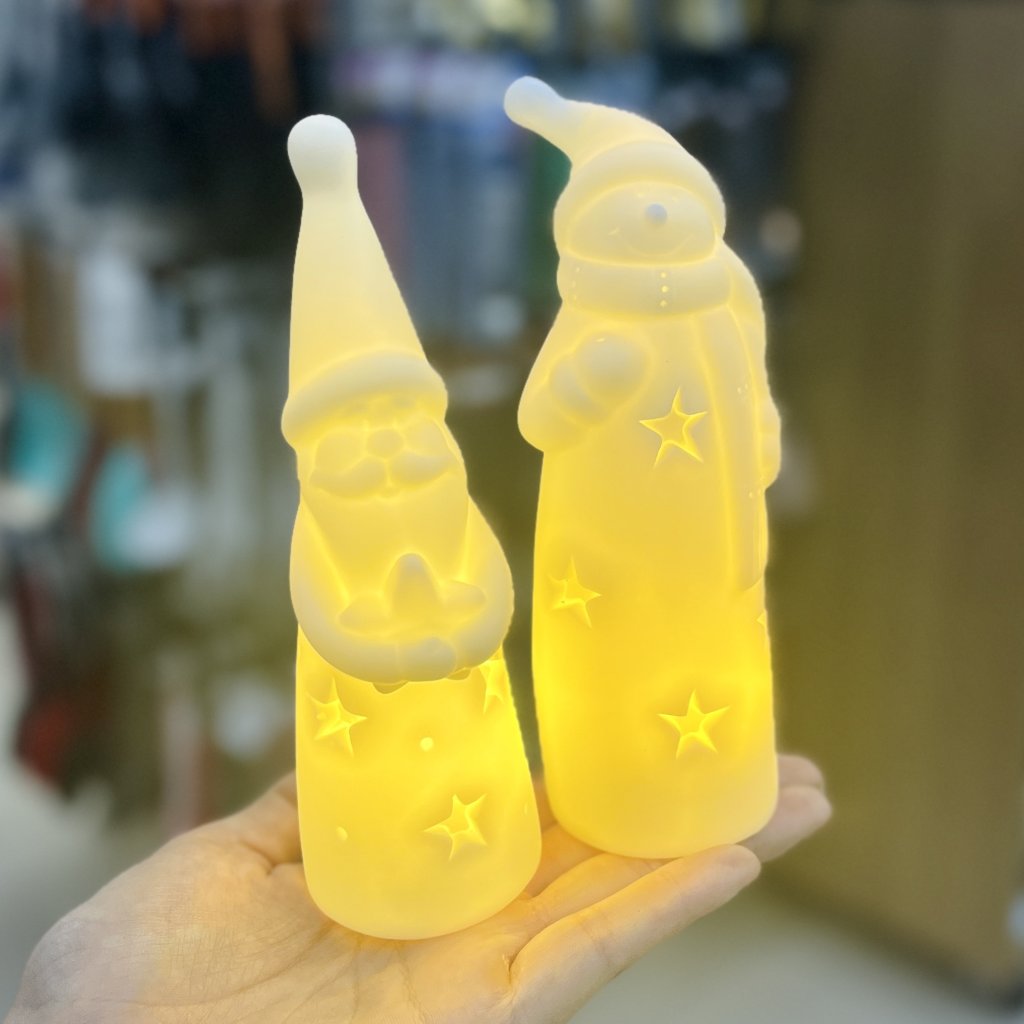 Enfeite Natal de Led Boneco de neve