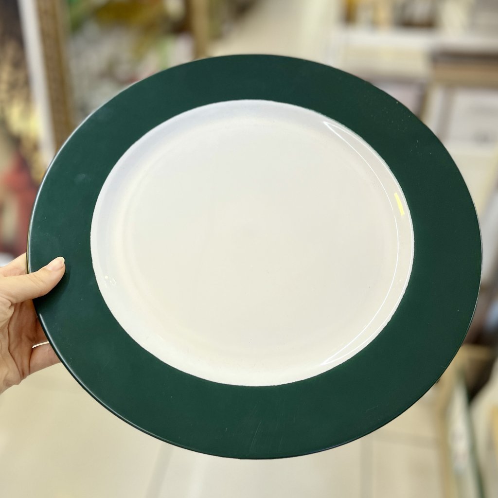 Sousplat borda verde 33cm 