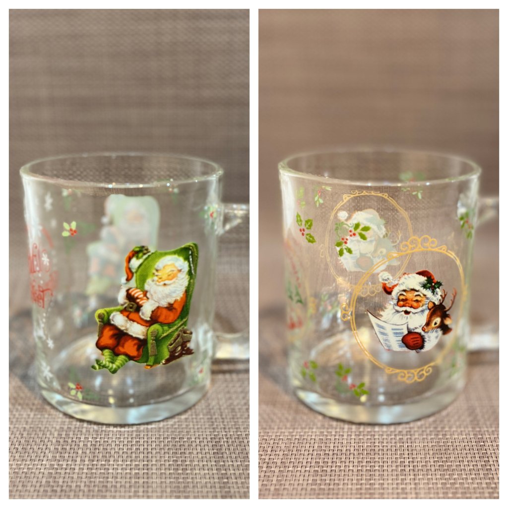 Caneca Natalina em vidro 320ml 