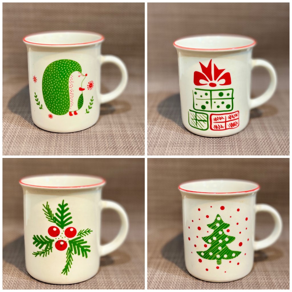Caneca Natalina em cerâmica 340ml