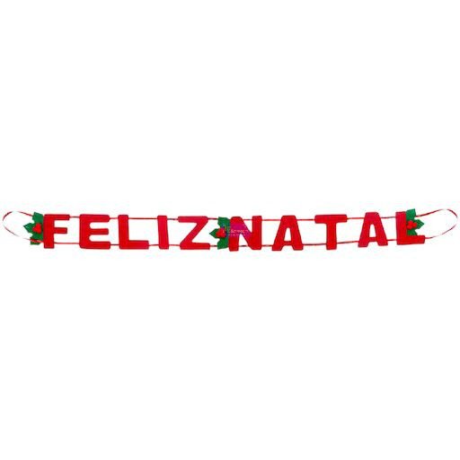 Faixa Feliz Natal 10cm X 120cm 
