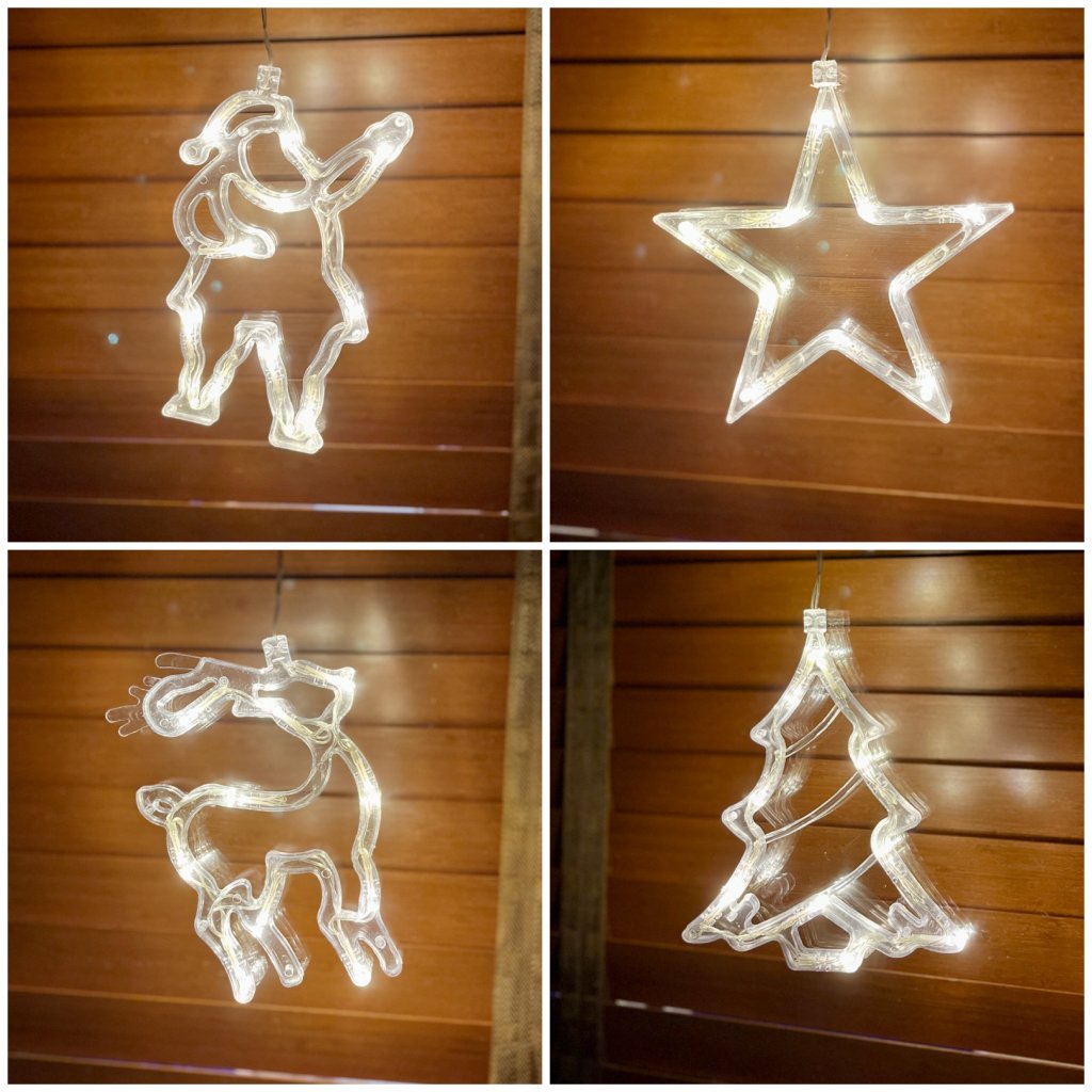 Enfeite Luminoso de Natal a pilha 